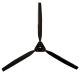 Standard Carbon Fiber Propeller (3-Blade, w/Standard Hub)