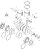 447 UL CDI Crankshaft, Piston