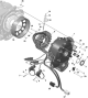 912 iS Ignition Housing, Stator, Rectifier Regulator, Crankshaft Position Sensor Assembly