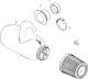 Intake Silencer for 447 UL 29.5kW and 503 UL 34kW